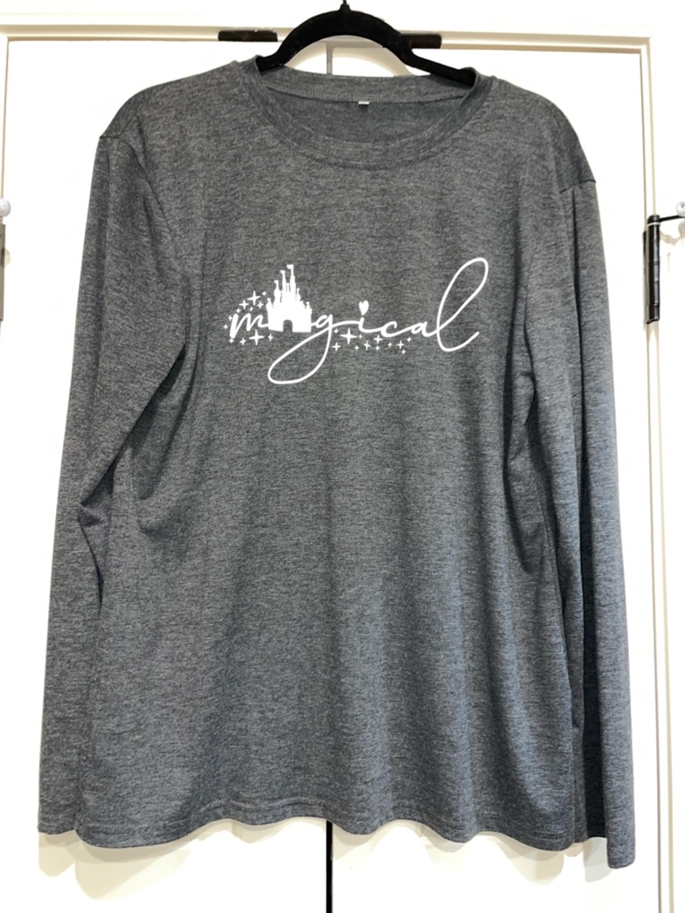 Magical Castle Long Sleeve Tee - Gray
